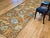 Vintage French Needlepoint Runner, Handwoven Wool, Tree of Life Pattern, Brown & Blue, 4’ X 15’ For Sale In Chicago - Image 6 of 17