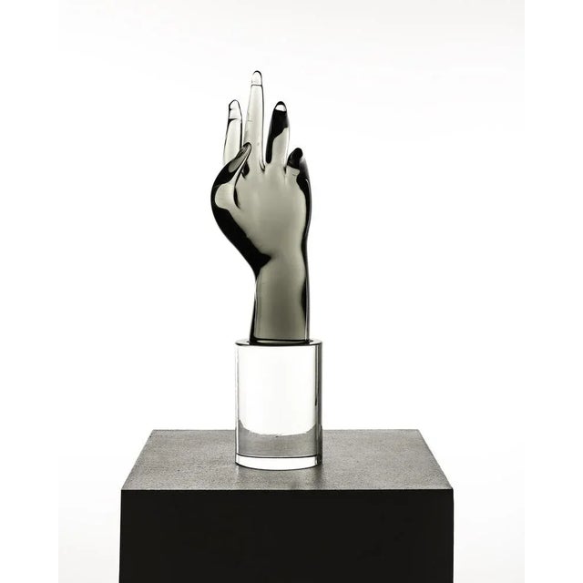 Glass Hand Sculpture by Livio Seguso, 1970s For Sale - Image 4 of 5