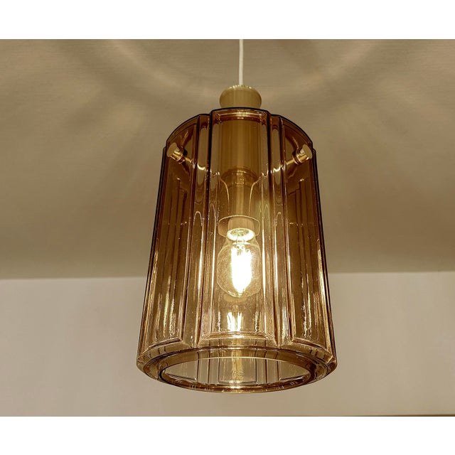 Vintage Pendant Lights in Glass from Glashütte Limburg, 1970s, Set of 2 For Sale - Image 10 of 18