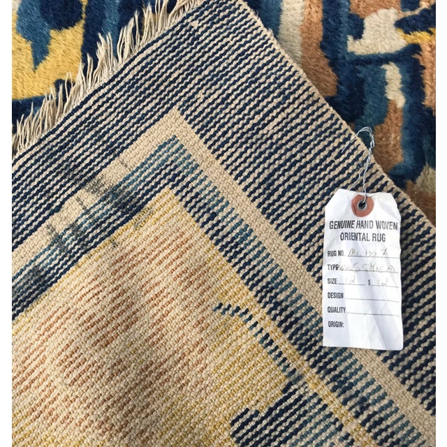 Antique 18th Century Chinese Ningshia Rug - 12′ × 12′ For Sale - Image 12 of 13