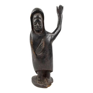 Early 20th Century Makonde Standing Wood Figure Tanzania For Sale