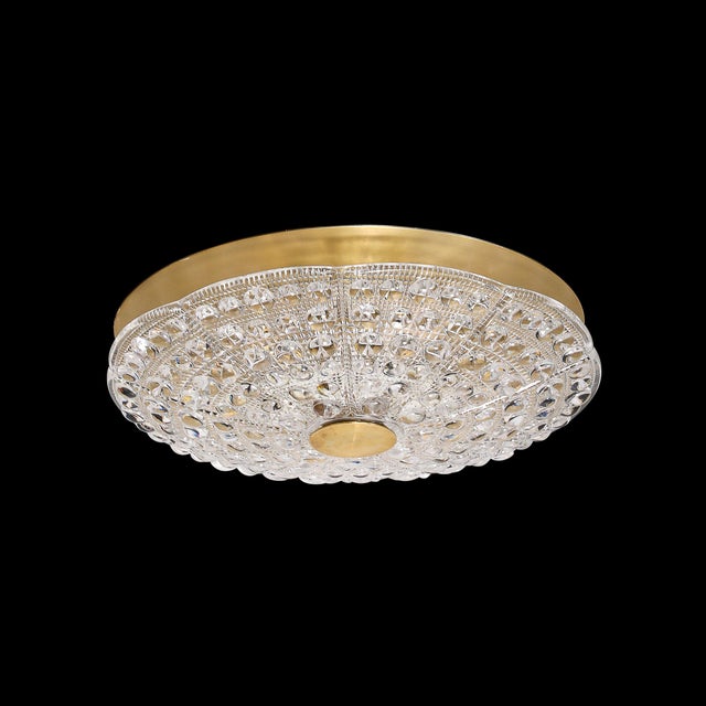 Mid-Century Modernist Flush Mount Chandelier by Carl Fagerlund for Orrefors For Sale - Image 11 of 16