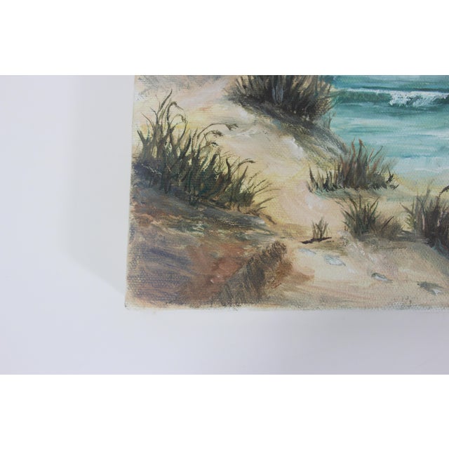 Vintage Oil Painting, Seascape, Coastal Seagull Bird Beach House Decor ...