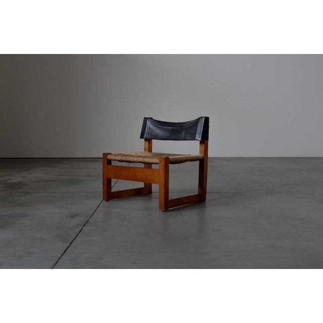 Vintage Dutch Low Chair with Rush Seating, 1960s For Sale - Image 14 of 14