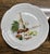 Burgundy 1990s Philippe Deshoulières “Edition Louiroux” French Porcelain Dessert Plates – Set of 5 For Sale - Image 8 of 8