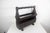 1960s Solid Wood Spanish Brutalist Magazine Rack Holder Revival For Sale - Image 6 of 18