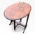 Brown Arts & Crafts Oak Folding Wine Table For Sale - Image 8 of 11