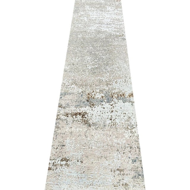 Textile Handwoven Modern Abstract Runner Rug 2x20 For Sale - Image 7 of 9