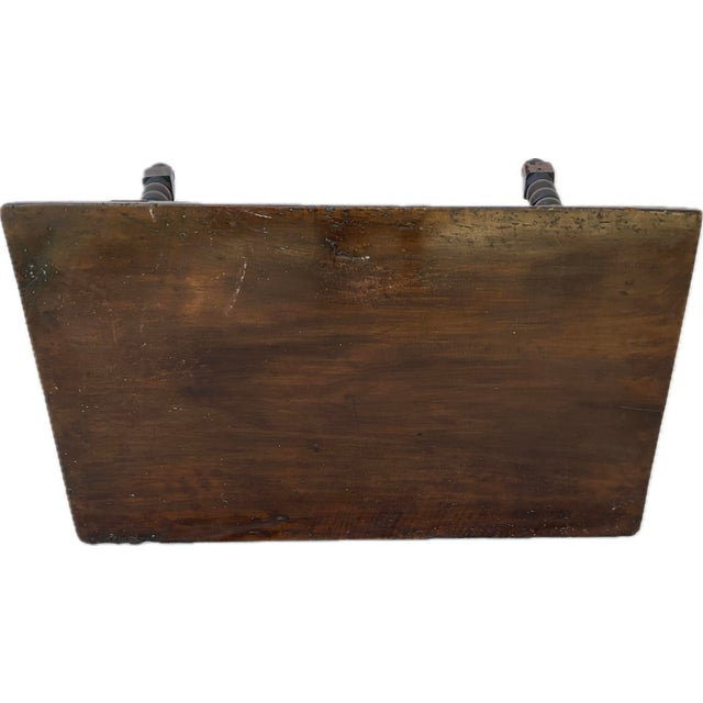 18th Century Spanish Baroque Trestle Table in Solid Walnut & Iron For Sale In Tampa - Image 6 of 7