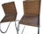 Model mr10 chairs, designed by ludwig mies van der rohe and produced by thonet in germany in the 1960s. the frame is made...