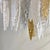 White Modern Italian Silver Gold Frosted White Crystal Murano Glass Icicle Chandelier For Sale - Image 8 of 12