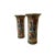 Rose Medallion Trumpet Vases - a Pair For Sale - Image 4 of 8