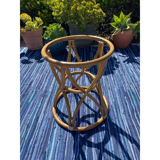 Brown McGuire Vintage Rattan Side Table For Sale - Image 8 of 10