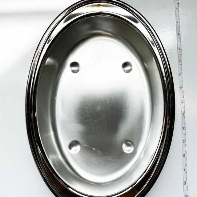 Christofle Christofle Silver Plated Casserole Dish: French 'Bake N Serve' with Box For Sale - Image 4 of 4