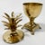 Metal Vintage Hollywood Regency Style Lidded Brass Pineapple Urn For Sale - Image 7 of 8
