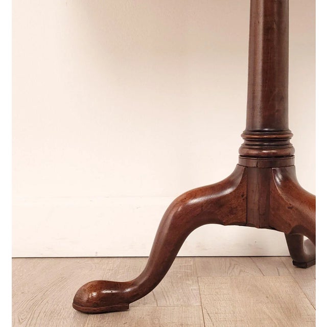 George III Tilt Top Mahogany Rectangular Tea Table, Circa 1790 For Sale - Image 4 of 9