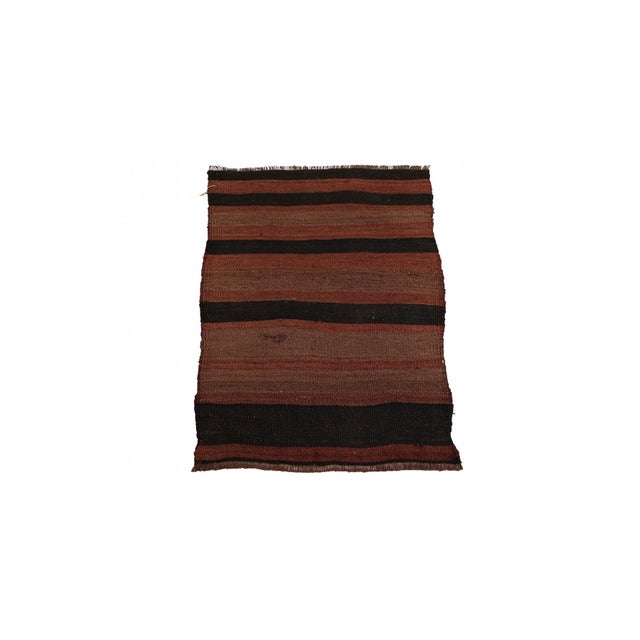 Handwoven vintage decorative mini wool rug from Kars region of Tukey. Approximatelly 45-55 years old. In very good...