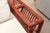 Late 20th Century Pair of Vintage Palecek President's Chairs Red Rattan White Cushion Patio Chairs For Sale - Image 5 of 16