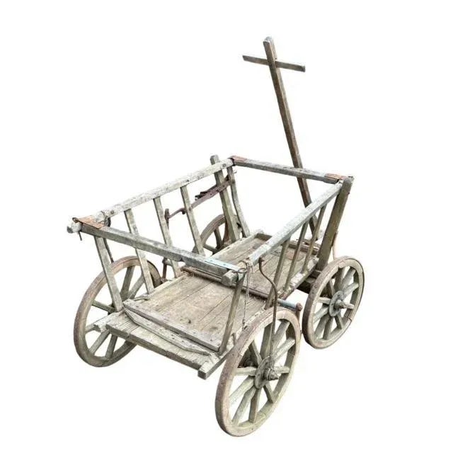Antique European Goat Cart For Sale - Image 4 of 8