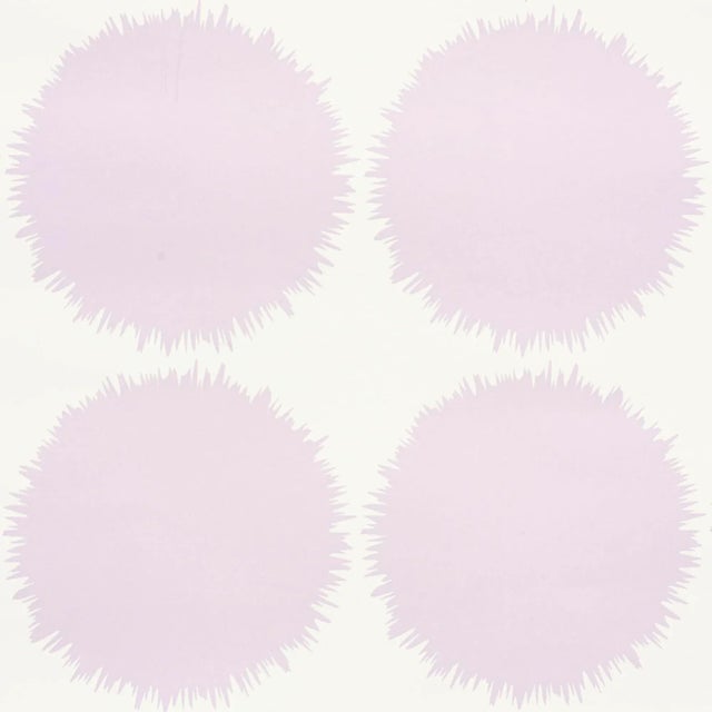 Contemporary Sample - Schumacher Fuzz Wallpaper in Lavender For Sale - Image 3 of 4