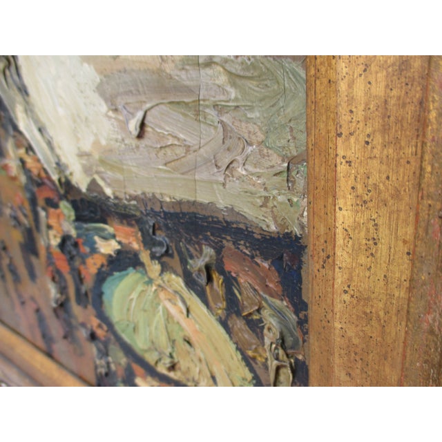 1920s "Rouen La Rue De L'epicerie"by Pierre Jean Dumont Painting Circa 1920s For Sale - Image 5 of 10