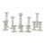 1960s Set of 12 ‘Festivo’ Glass Candlesticks by Timo Sarpaneva for Iittala, Finland For Sale
