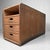 Brown Low Vintage Japanese Wooden hest with Drawers, 1950s For Sale - Image 8 of 12