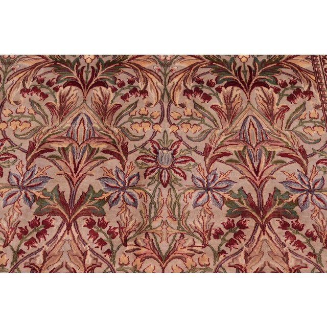 Art Nouveau 1990's Pak-Persian Gray/Gray Wool Rug - 9'0'' X 12'4'' For Sale In New York - Image 6 of 10