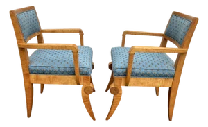 Pair of Mid Century Armchairs in the Style of Andre Arbus