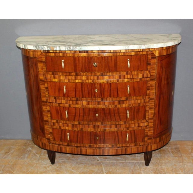 Art Deco Half Moon Commode, 1925 For Sale - Image 14 of 16