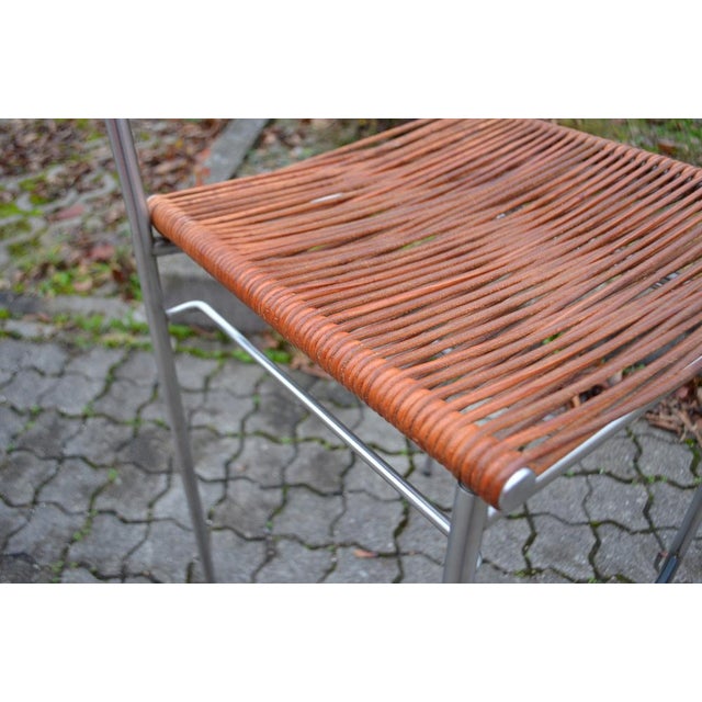 Animal Skin Bar Stools by Tito Agnoli for BBB Bonacina, 1999, Set of 4 For Sale - Image 7 of 18