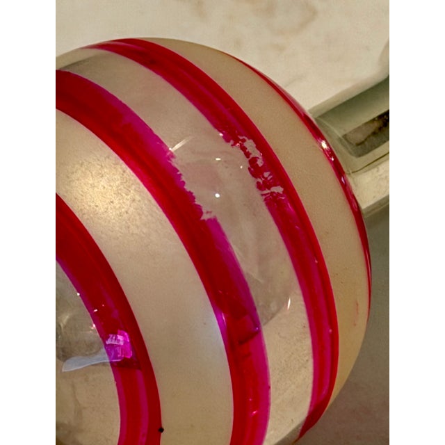 Vintage Small Silver and Pink Mercury Glass Tree Topper For Sale In Boston - Image 6 of 9