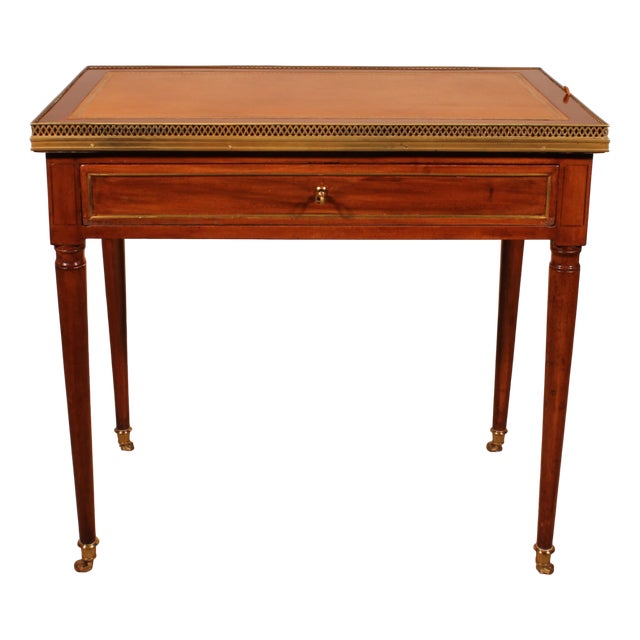 Louis XVI Cabaret Table in Cuban Mahogany For Sale