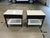 Custom Oak Espresso Nightstands With Limestone Top & Shelf – Modern Organic Bedside Tables For Sale In Chicago - Image 6 of 10
