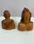 African Vintage Maasai Hand-Carved Wood Bust Sculptures, Pair For Sale - Image 3 of 12