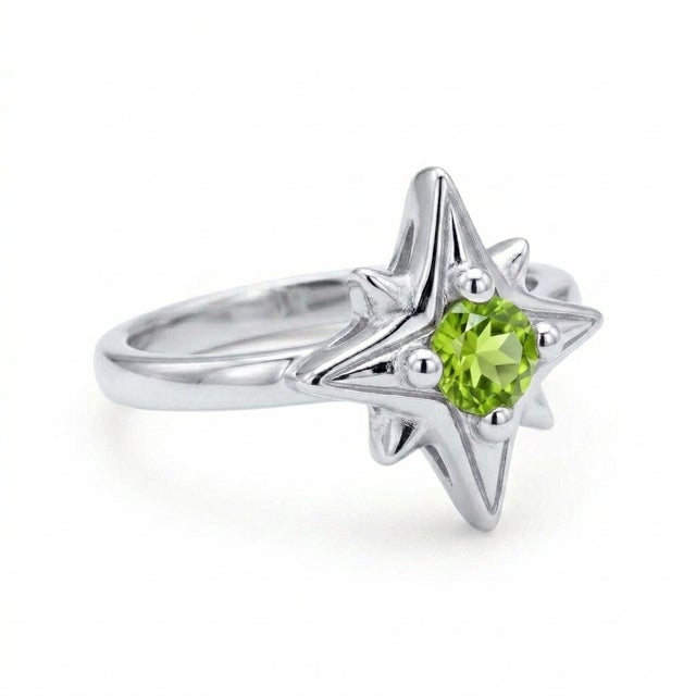 Elevate your jewelry collection with this captivating celestial-inspired ring, designed to symbolize guidance, light, and...