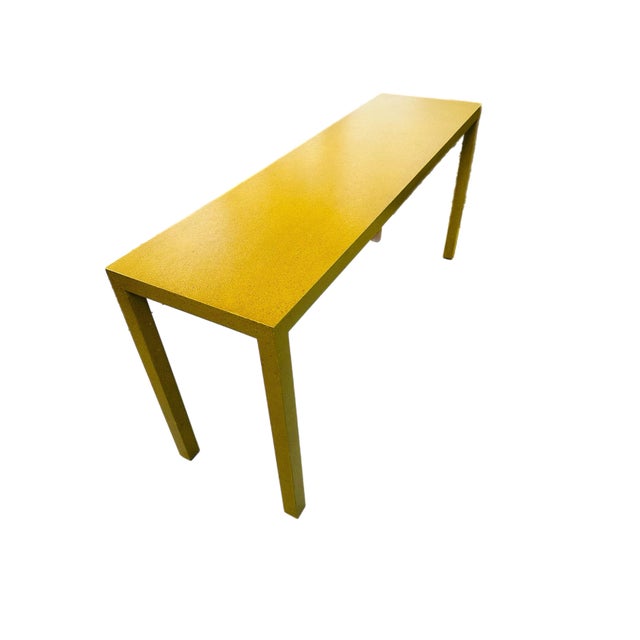 Modern 1960’s Yellow Toned Console Table by Jack Cartwright for Founders Furniture For Sale - Image 3 of 8