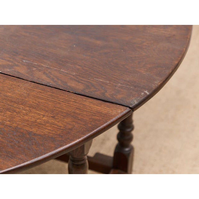 Antique Drop Leaf Dining Table For Sale - Image 4 of 11