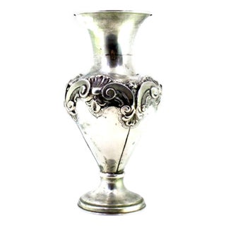Silver Shell-Shaped Jug with Circular Base and Friezes For Sale
