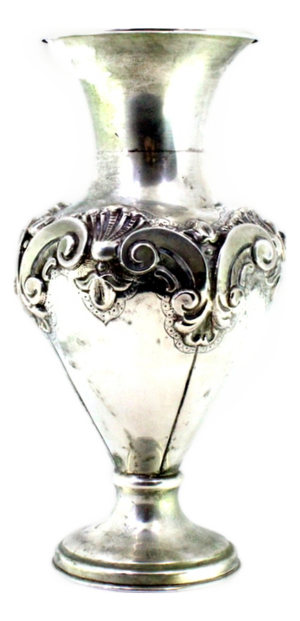 Silver Shell-Shaped Jug with Circular Base and Friezes