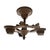 A vintage Art Deco ceiling light dating to the 1920s–30s. This cast metal flush-mount fixture features an openwork...