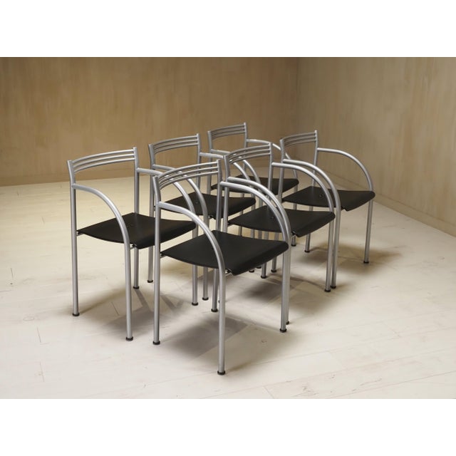 Spanish Francesca Chairs by Phillippe Starck, 1980s, Set of 6 For Sale - Image 6 of 11