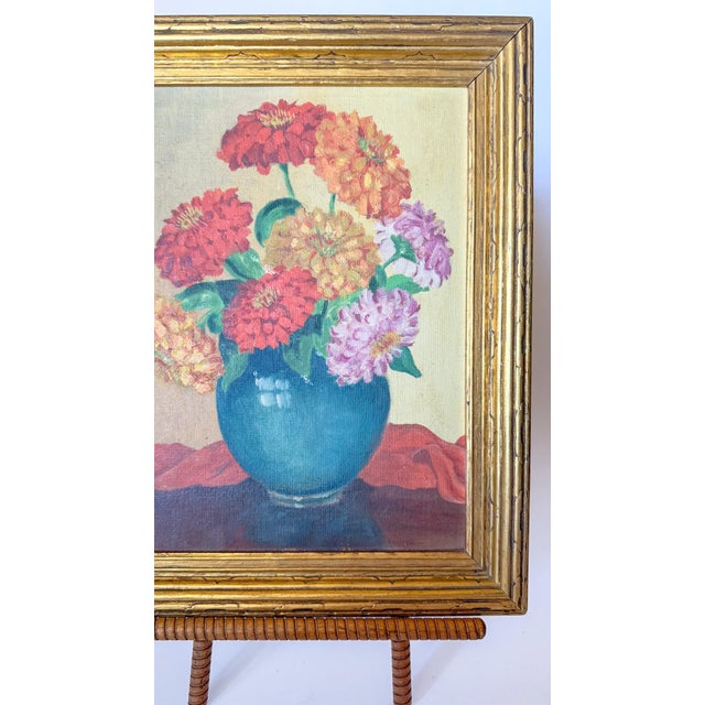 Original Floral Still Life Oil Painting For Sale - Image 4 of 8