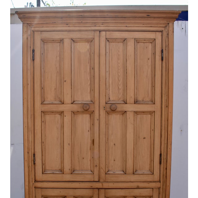 English Pine Four Door Corner Cupboard, Circa 1860 For Sale - Image 4 of 12