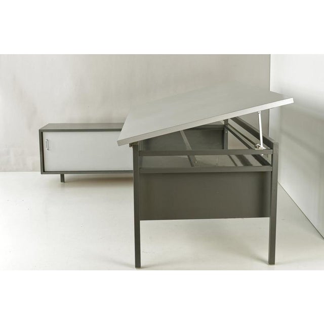 Vintage German Architects Desk, 1965 For Sale - Image 6 of 18