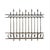 Traditional Iron Fence Antique Wrought and Cast Iron - Collection of Three Sections For Sale - Image 3 of 5