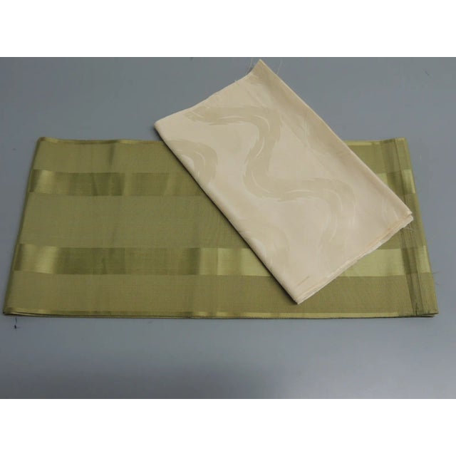 1930s Antique Silk Obi Ribbon/Sash Textiles - Set of 2 For Sale - Image 5 of 5