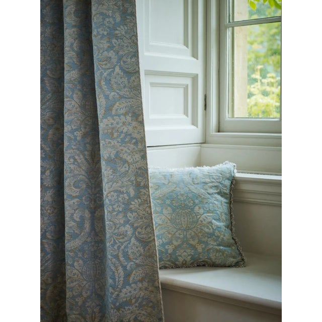 Traditional Zoffany Knole Damask Fabric in Venetian Red - a Sample For Sale - Image 3 of 3