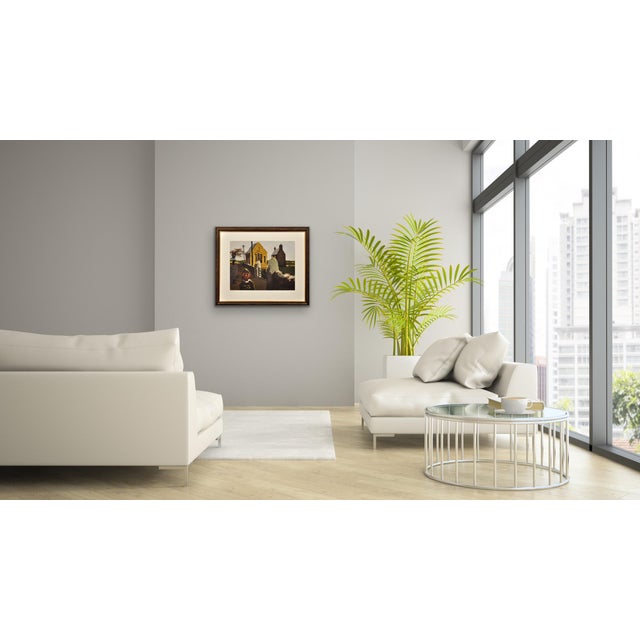 Donald McIntyre, Girl and Chapel, North Wales, 1980s, Oil on Card For Sale - Image 18 of 18