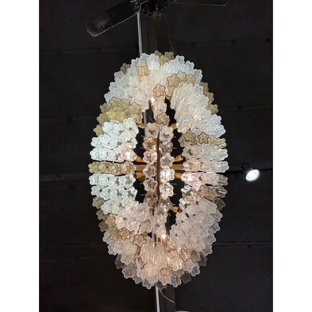 2000 - 2009 Oval Murano Tronchi Chandelier For Sale - Image 5 of 8